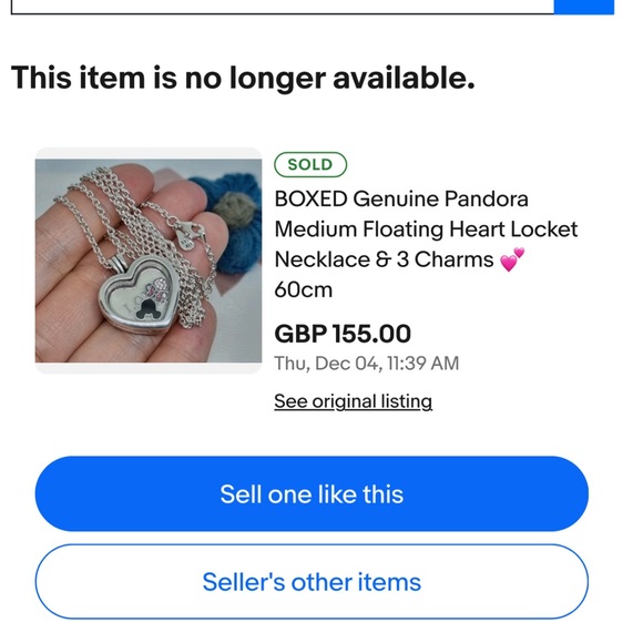 Pandora SET  Heart floating charm Pendant,  Pink, & Blue Charm set - Picture 2 of 2